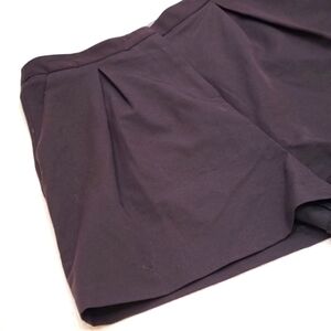 ASOS pleated highrise flowy black shorts